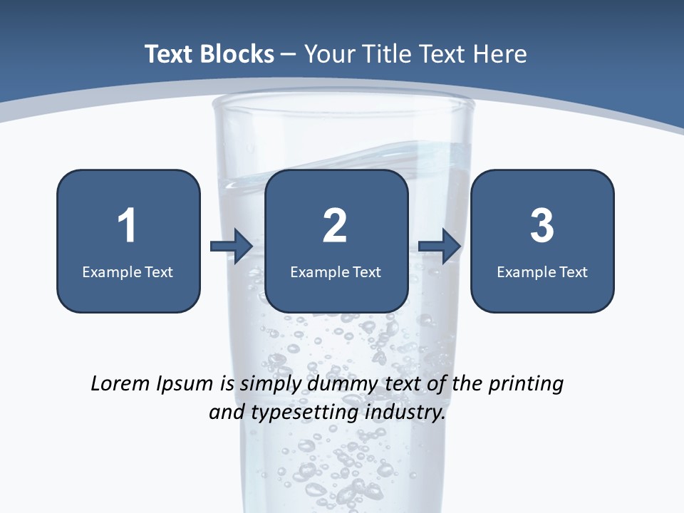 A Glass Filled With Water On Top Of A Table PowerPoint Template