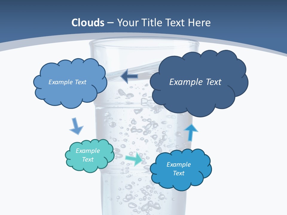 A Glass Filled With Water On Top Of A Table PowerPoint Template