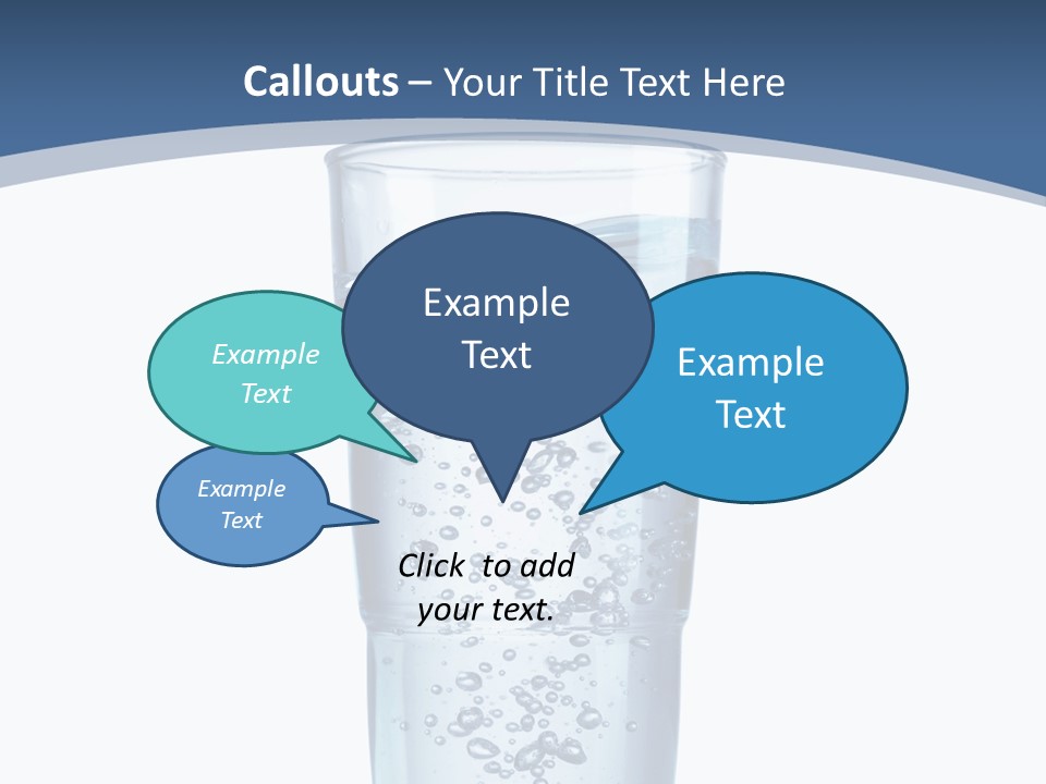 A Glass Filled With Water On Top Of A Table PowerPoint Template