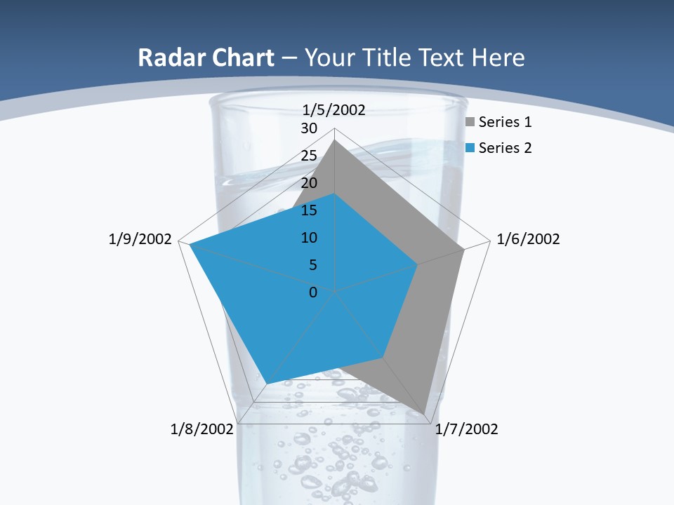 A Glass Filled With Water On Top Of A Table PowerPoint Template