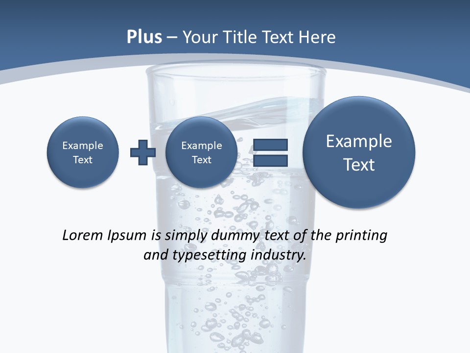 A Glass Filled With Water On Top Of A Table PowerPoint Template