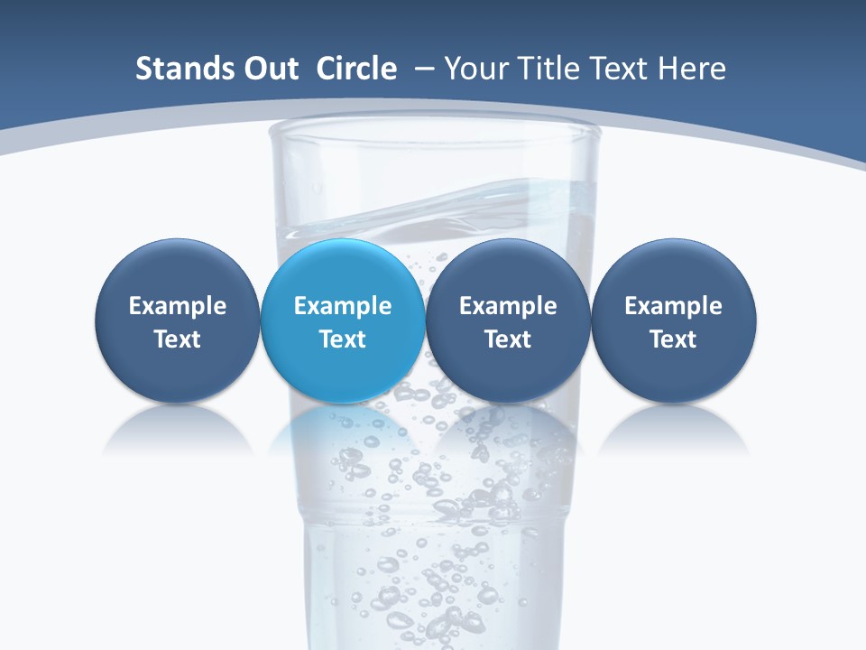 A Glass Filled With Water On Top Of A Table PowerPoint Template