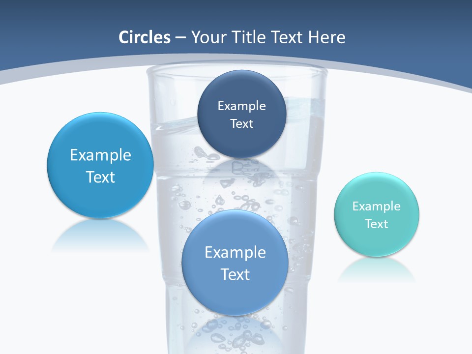 A Glass Filled With Water On Top Of A Table PowerPoint Template