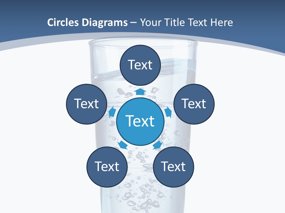 A Glass Filled With Water On Top Of A Table PowerPoint Template