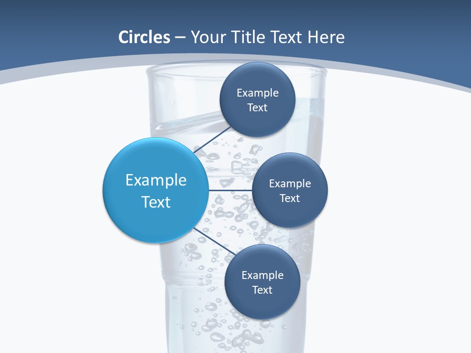 A Glass Filled With Water On Top Of A Table PowerPoint Template