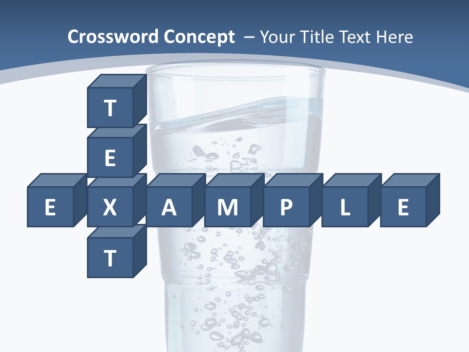A Glass Filled With Water On Top Of A Table PowerPoint Template