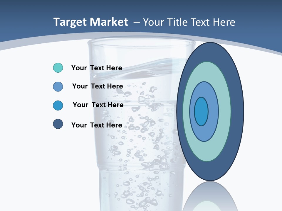 A Glass Filled With Water On Top Of A Table PowerPoint Template