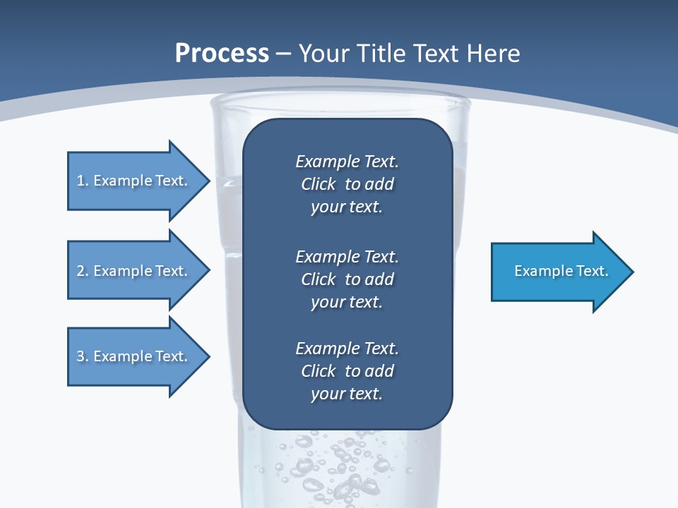 A Glass Filled With Water On Top Of A Table PowerPoint Template