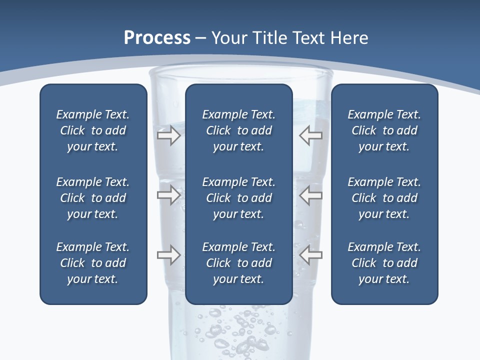A Glass Filled With Water On Top Of A Table PowerPoint Template