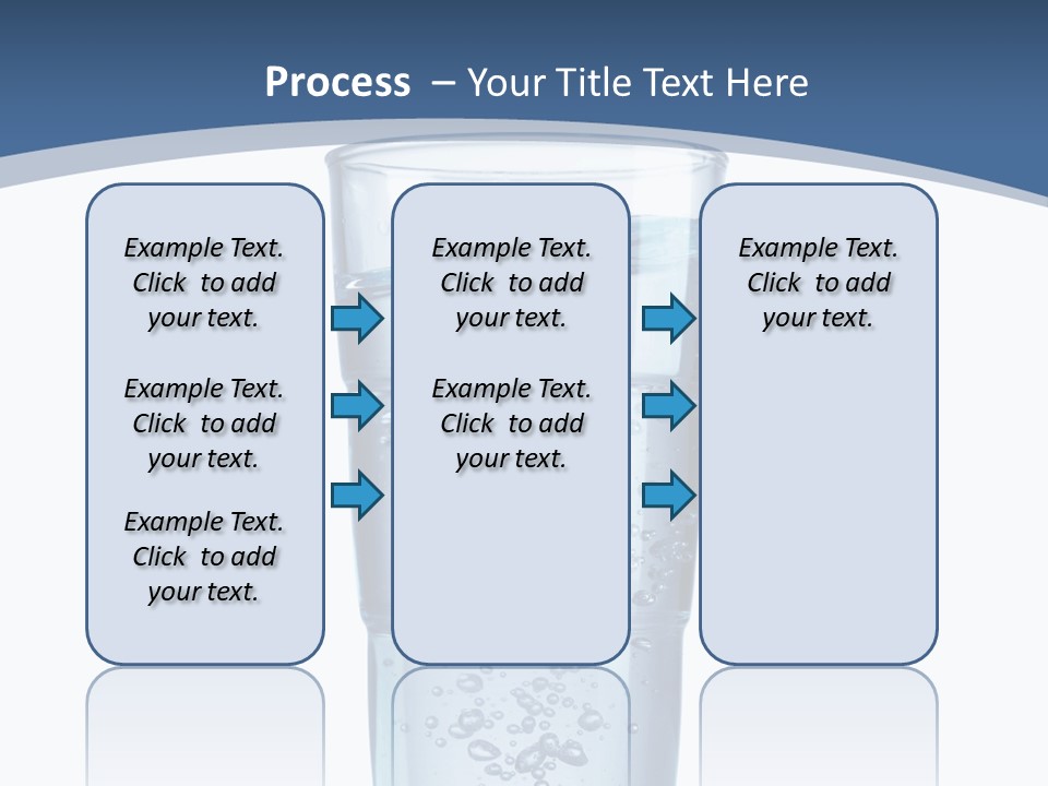 A Glass Filled With Water On Top Of A Table PowerPoint Template