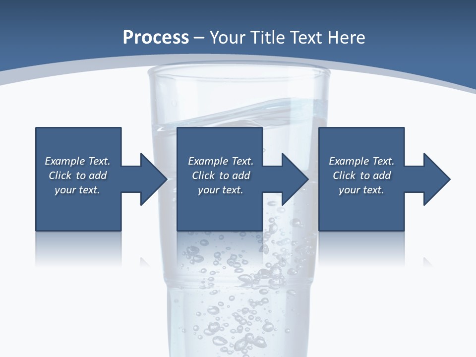 A Glass Filled With Water On Top Of A Table PowerPoint Template