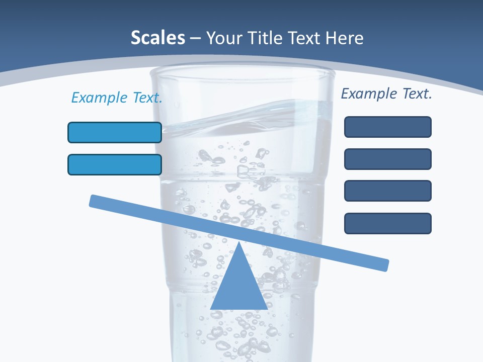A Glass Filled With Water On Top Of A Table PowerPoint Template