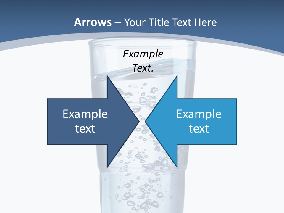A Glass Filled With Water On Top Of A Table PowerPoint Template