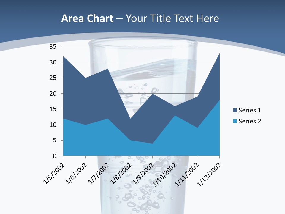 A Glass Filled With Water On Top Of A Table PowerPoint Template
