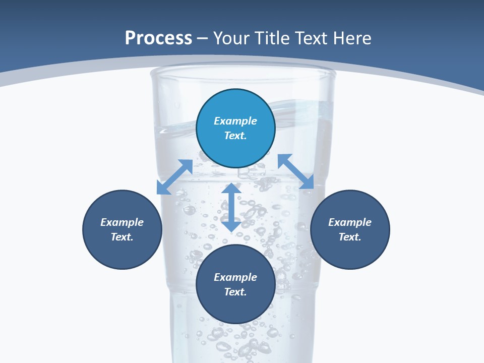 A Glass Filled With Water On Top Of A Table PowerPoint Template