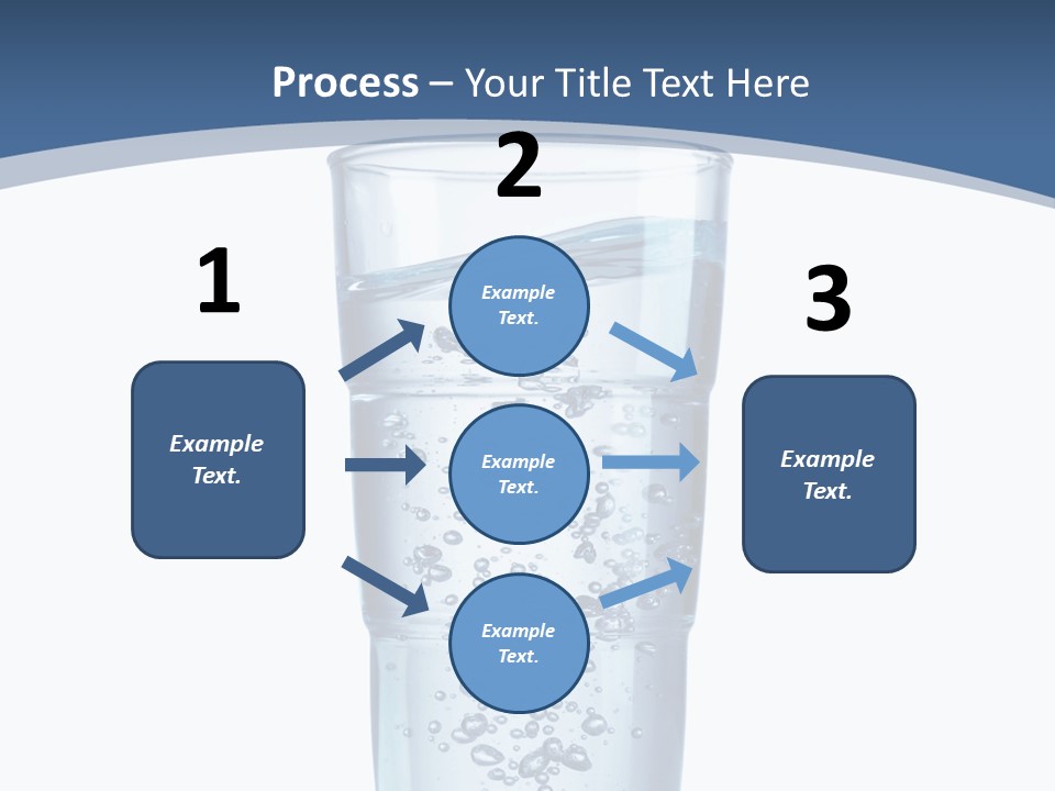 A Glass Filled With Water On Top Of A Table PowerPoint Template