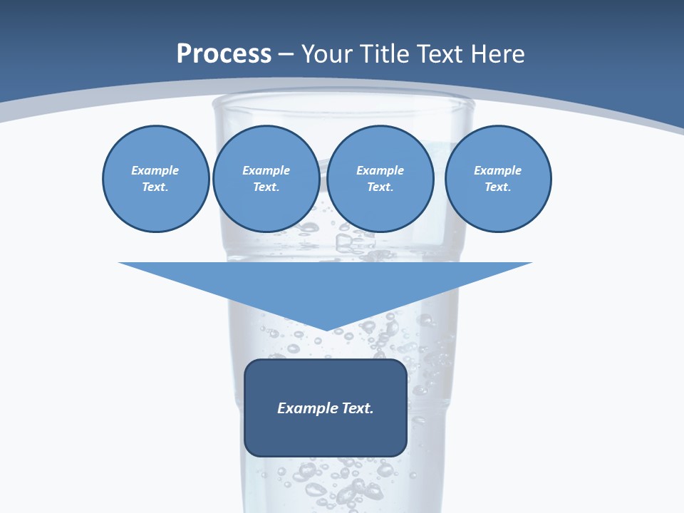 A Glass Filled With Water On Top Of A Table PowerPoint Template