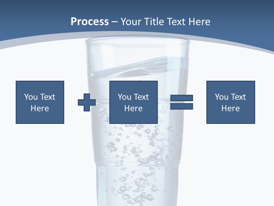 A Glass Filled With Water On Top Of A Table PowerPoint Template