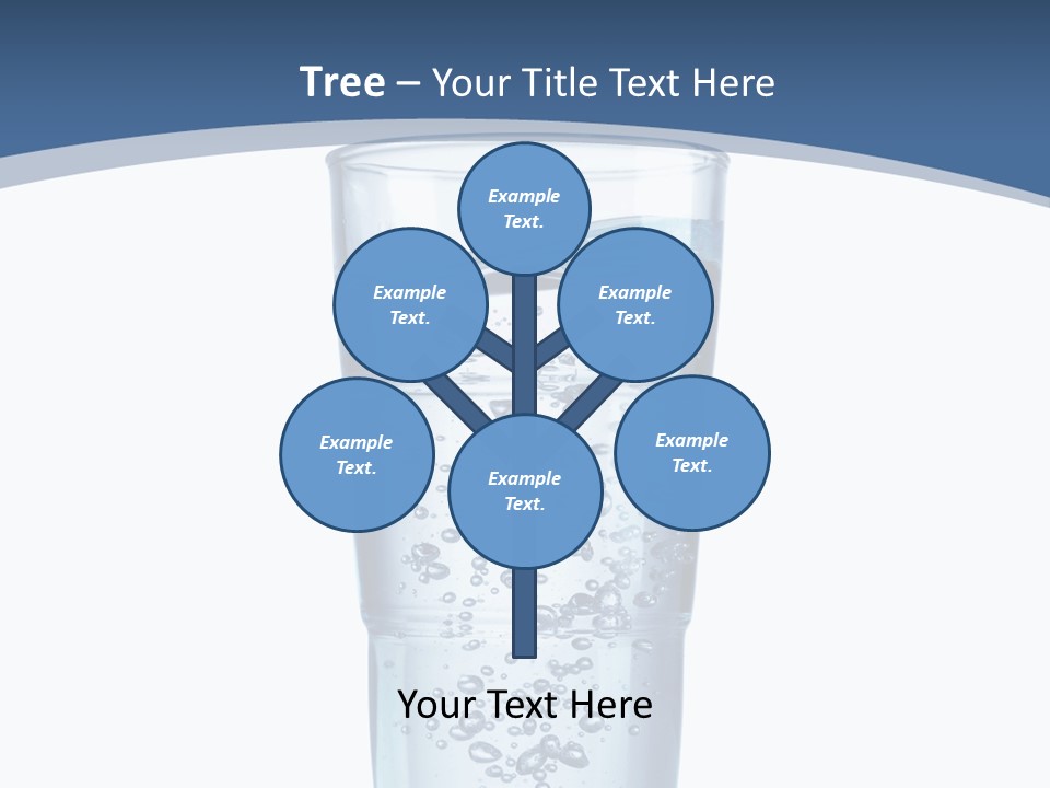 A Glass Filled With Water On Top Of A Table PowerPoint Template