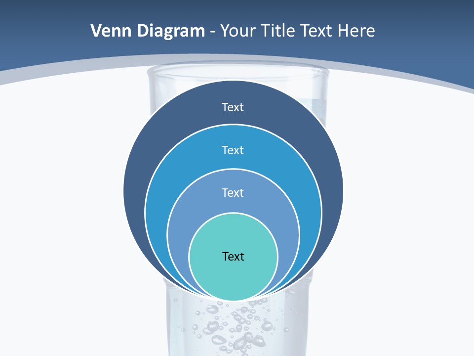 A Glass Filled With Water On Top Of A Table PowerPoint Template