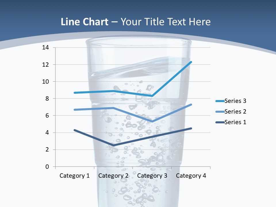 A Glass Filled With Water On Top Of A Table PowerPoint Template