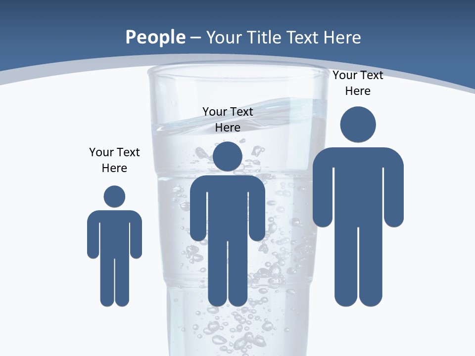 A Glass Filled With Water On Top Of A Table PowerPoint Template