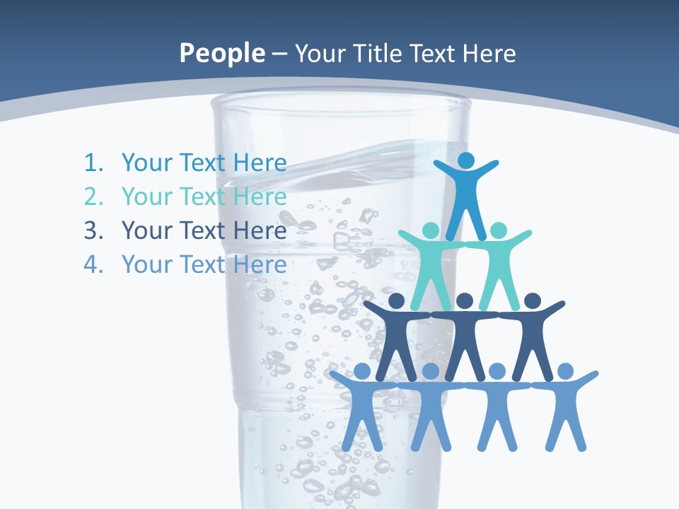 A Glass Filled With Water On Top Of A Table PowerPoint Template