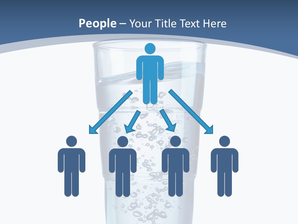 A Glass Filled With Water On Top Of A Table PowerPoint Template
