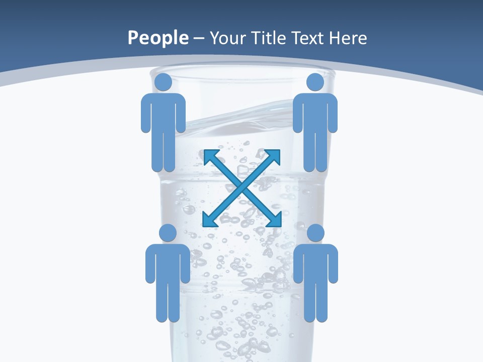 A Glass Filled With Water On Top Of A Table PowerPoint Template