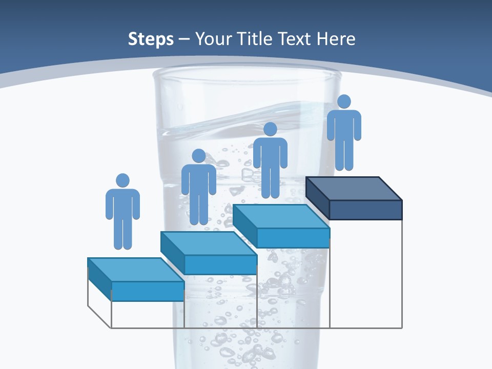 A Glass Filled With Water On Top Of A Table PowerPoint Template