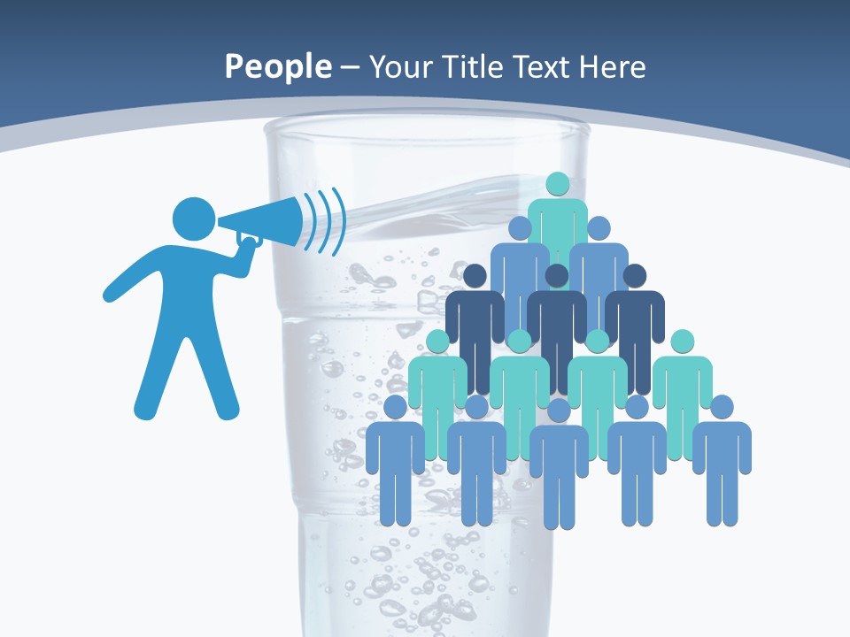 A Glass Filled With Water On Top Of A Table PowerPoint Template