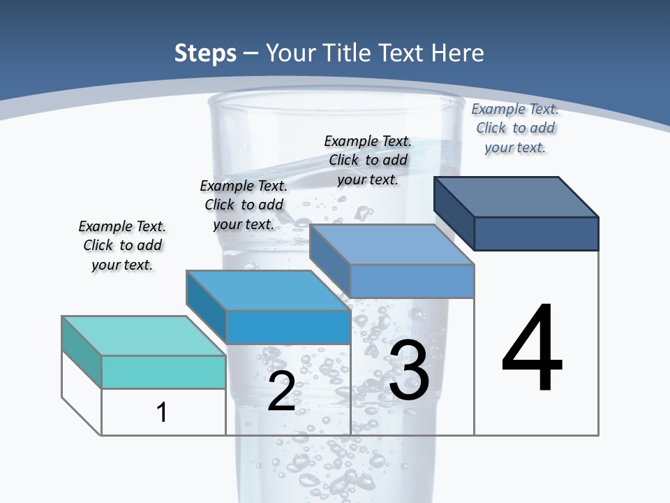 A Glass Filled With Water On Top Of A Table PowerPoint Template