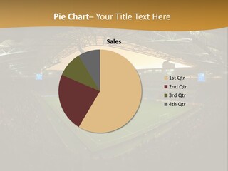 A Soccer Stadium With A Large Crowd Of People PowerPoint Template