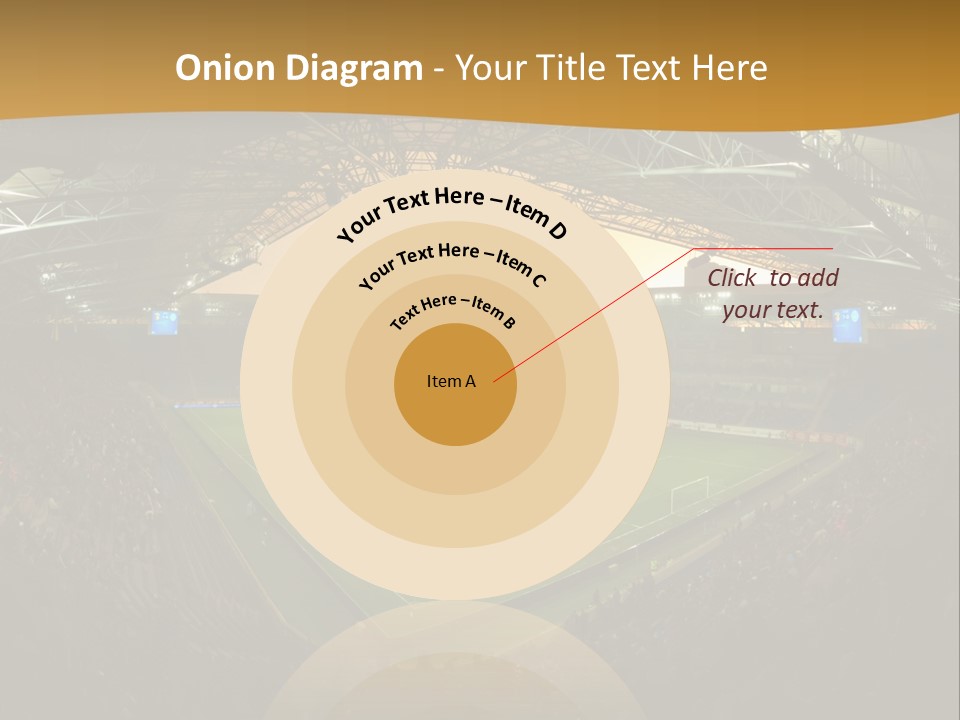 A Soccer Stadium With A Large Crowd Of People PowerPoint Template