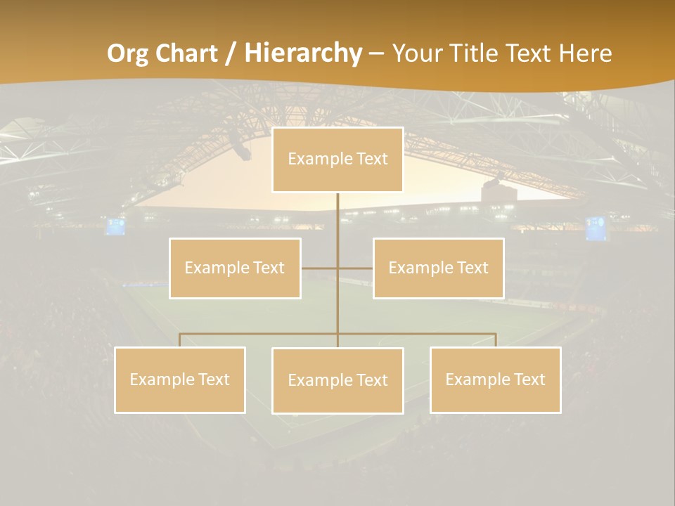 A Soccer Stadium With A Large Crowd Of People PowerPoint Template