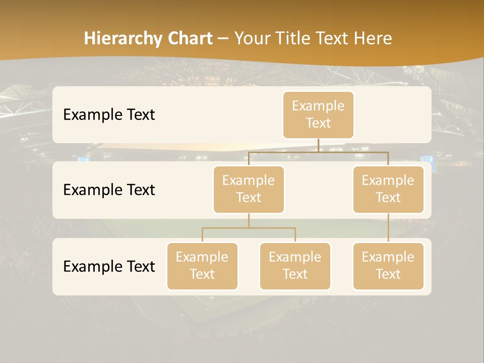 A Soccer Stadium With A Large Crowd Of People PowerPoint Template