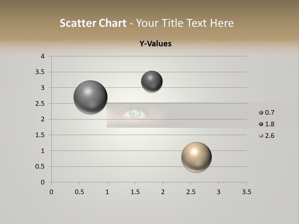 A Picture Of A Person's Eye With A Light Coming Out Of It PowerPoint Template