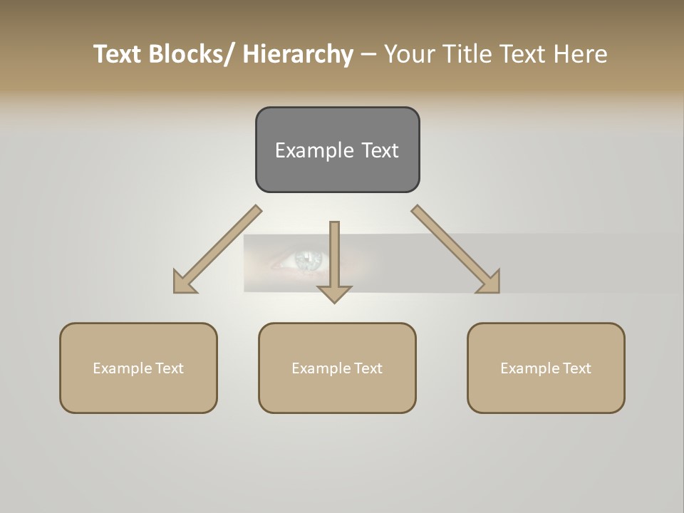 A Picture Of A Person's Eye With A Light Coming Out Of It PowerPoint Template
