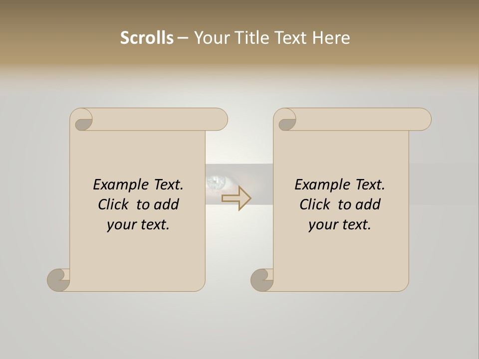 A Picture Of A Person's Eye With A Light Coming Out Of It PowerPoint Template