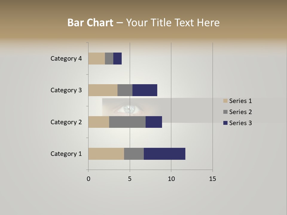 A Picture Of A Person's Eye With A Light Coming Out Of It PowerPoint Template