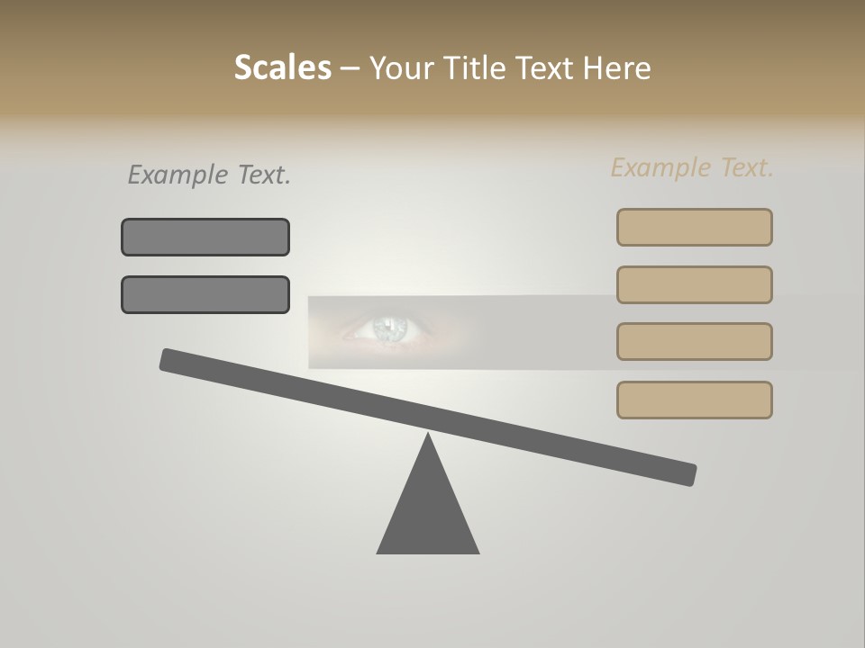 A Picture Of A Person's Eye With A Light Coming Out Of It PowerPoint Template