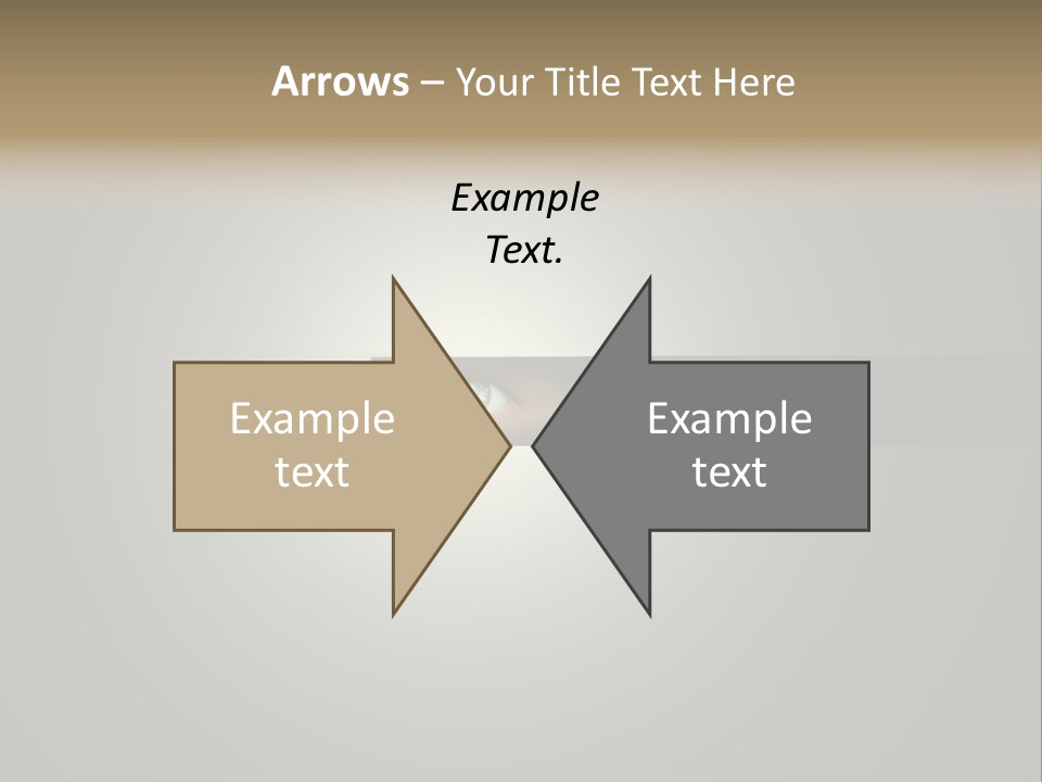 A Picture Of A Person's Eye With A Light Coming Out Of It PowerPoint Template