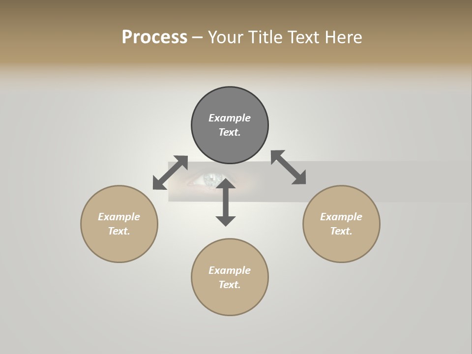 A Picture Of A Person's Eye With A Light Coming Out Of It PowerPoint Template