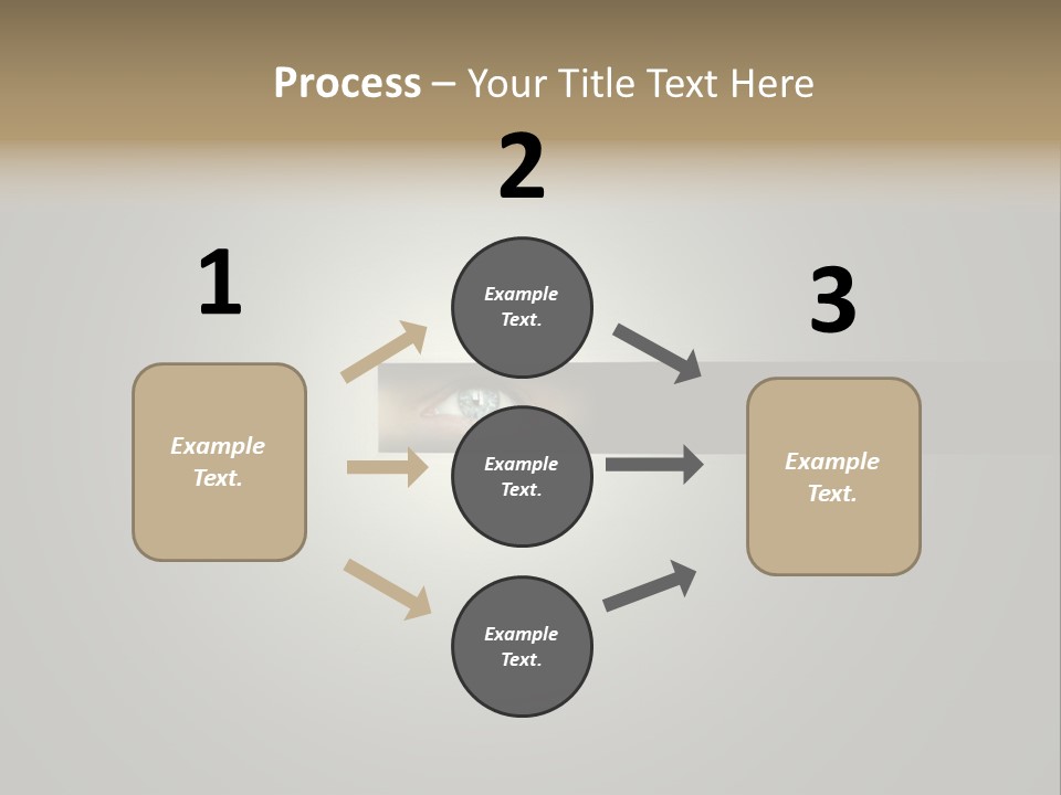 A Picture Of A Person's Eye With A Light Coming Out Of It PowerPoint Template