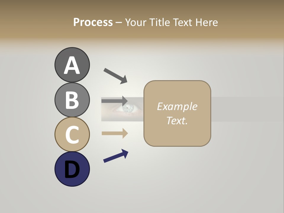 A Picture Of A Person's Eye With A Light Coming Out Of It PowerPoint Template