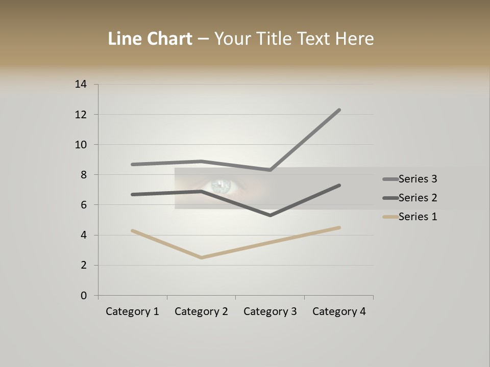 A Picture Of A Person's Eye With A Light Coming Out Of It PowerPoint Template