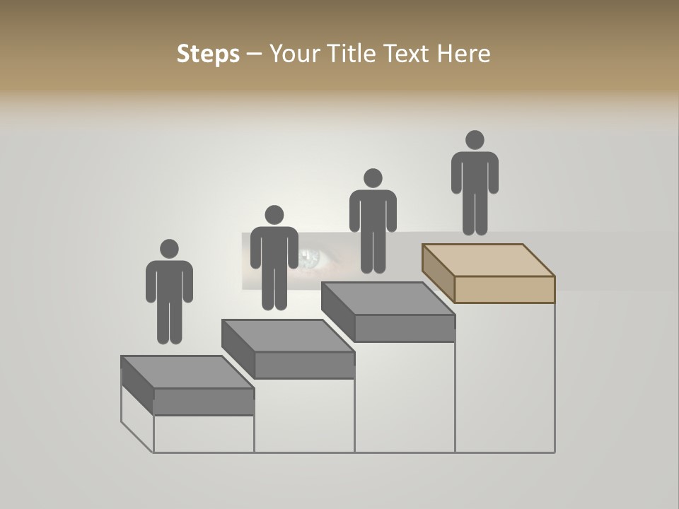 A Picture Of A Person's Eye With A Light Coming Out Of It PowerPoint Template