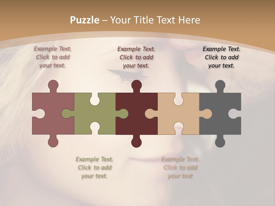 A Man And A Woman Are Looking At Each Other PowerPoint Template