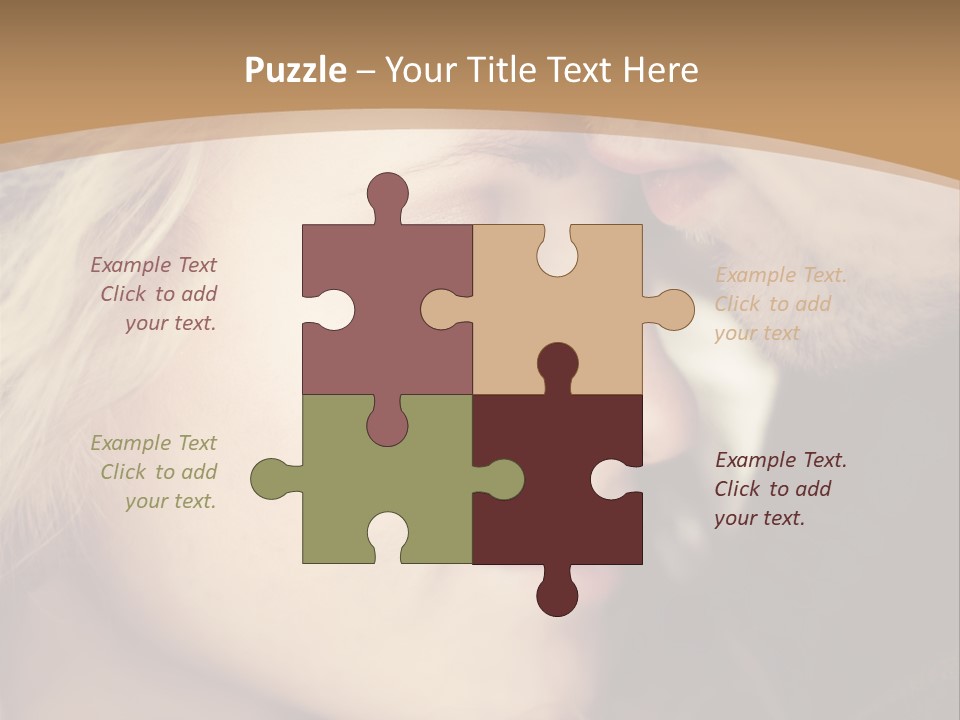 A Man And A Woman Are Looking At Each Other PowerPoint Template