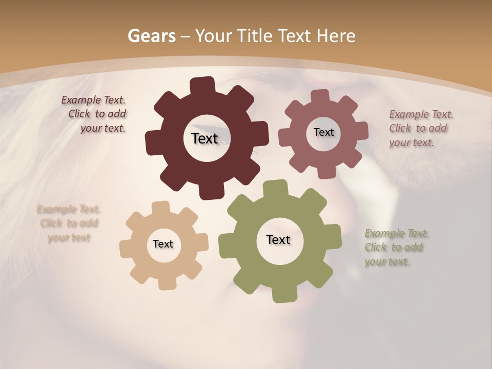 A Man And A Woman Are Looking At Each Other PowerPoint Template